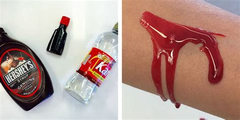 putting fake blood for clothes|how to make vampire blood.